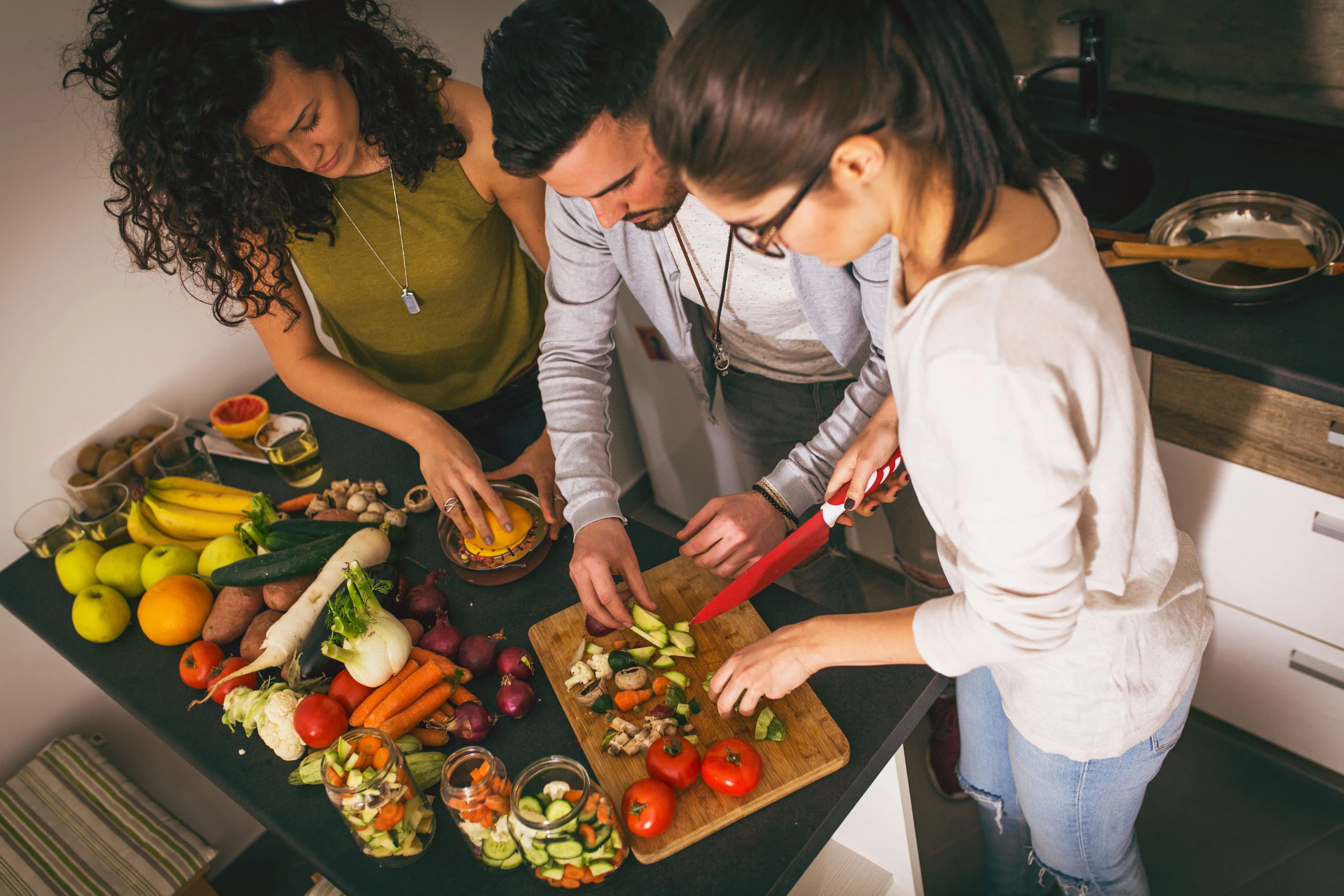 Person Preparing a Healthy Meal